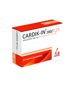 CARDIK IN 160 /1,25mg TABLETAS CAJA X 30
