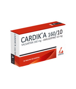 CARDIK A 160/10mg TABLETAS RECUBIERTAS X 30