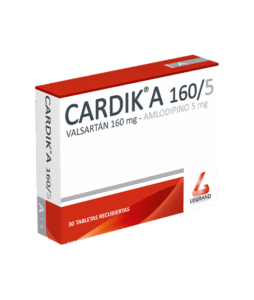 CARDIK A 160/5mg TABLETAS RECUBIERTAS X 30