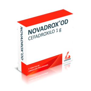 Novadrox OD cefadroxilo para infecciones de garganta y piel - Sanapraxis