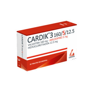 CARDIK 3 160/5/12,5mg TABLETAS RECUBIERTAS X 30