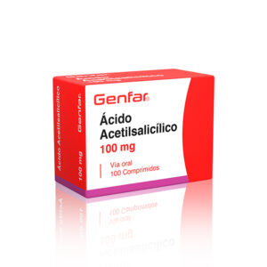 ACIDO ACETIL SALICILICO 100 MG CAJA 100 TABLETAS GENFAR