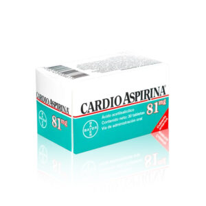 CARDIOASPIRINA 81 MG 30 TABLETAS
