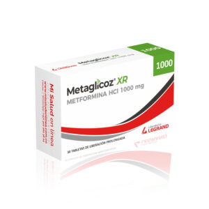 METAGLICOZ XR 1000 mg TABLETAS RECUBIERTAS CAJA X 30