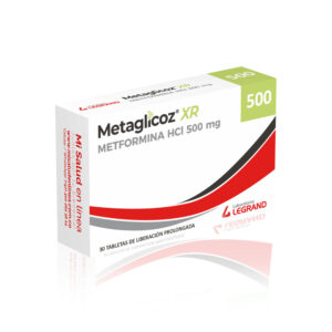 METAGLICOZ XR 500 mg TABLETAS RECUBIERTAS CAJA X 30